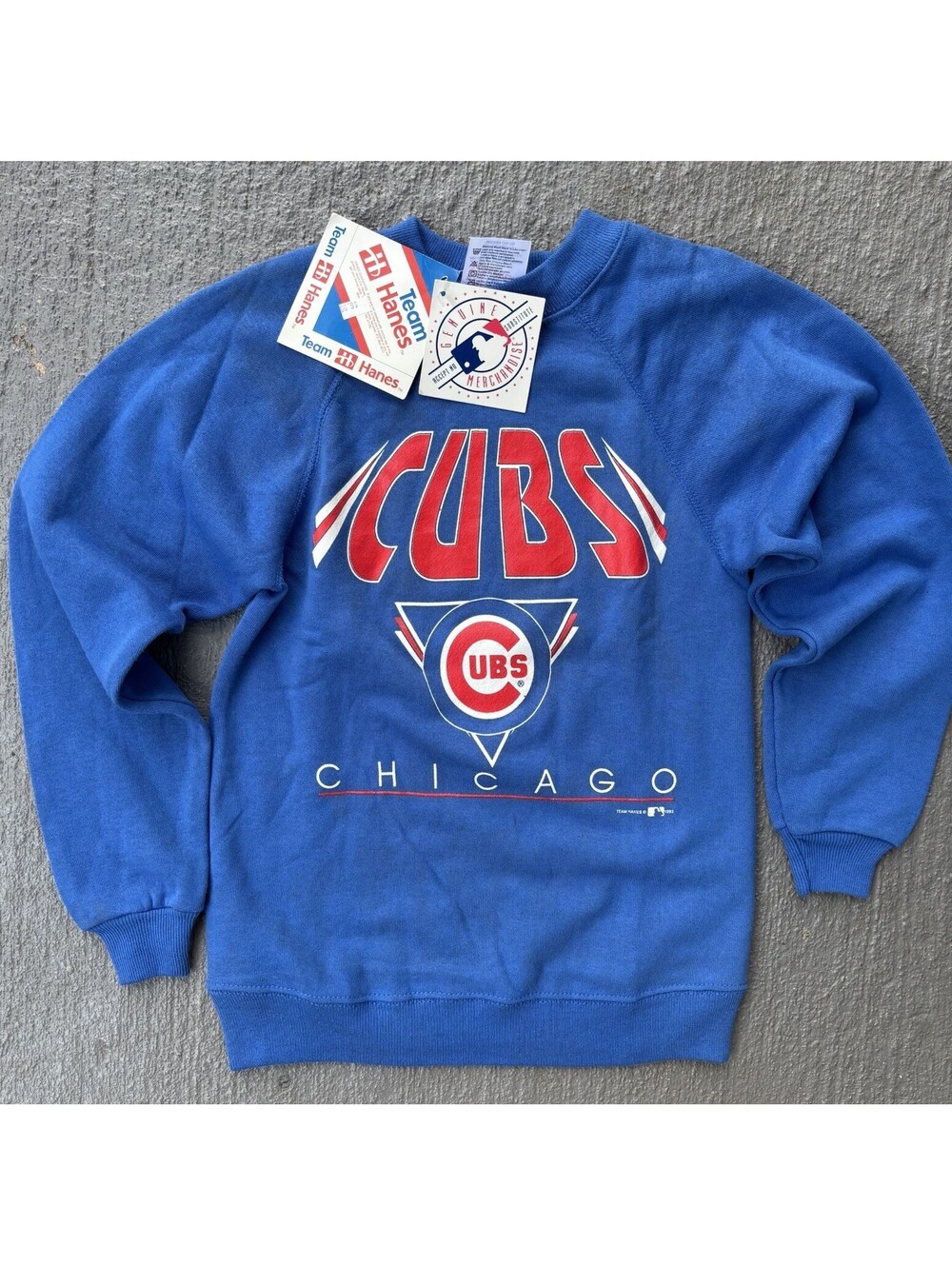 New Vintage 90s Chicago Cubs 1993 MLB Baseball Crewneck NWT YOUTH Medium 10-12